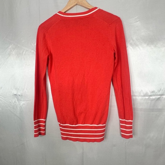 Brook Brothers Orange/Coral V-Neck Cardigan Sweater Size XS - Picture 7 of 10